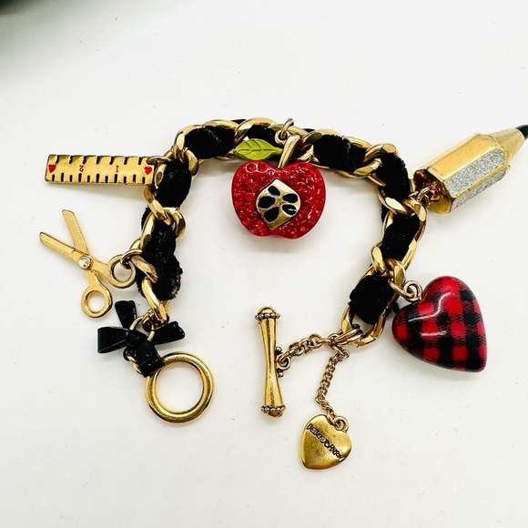 Betsey Johnson School Teacher Charm Bracelet - Picture 8 of 8